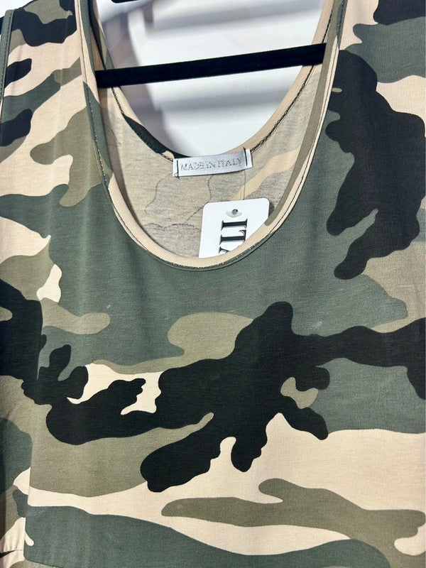 Drop Crotch Camo jumpsuit