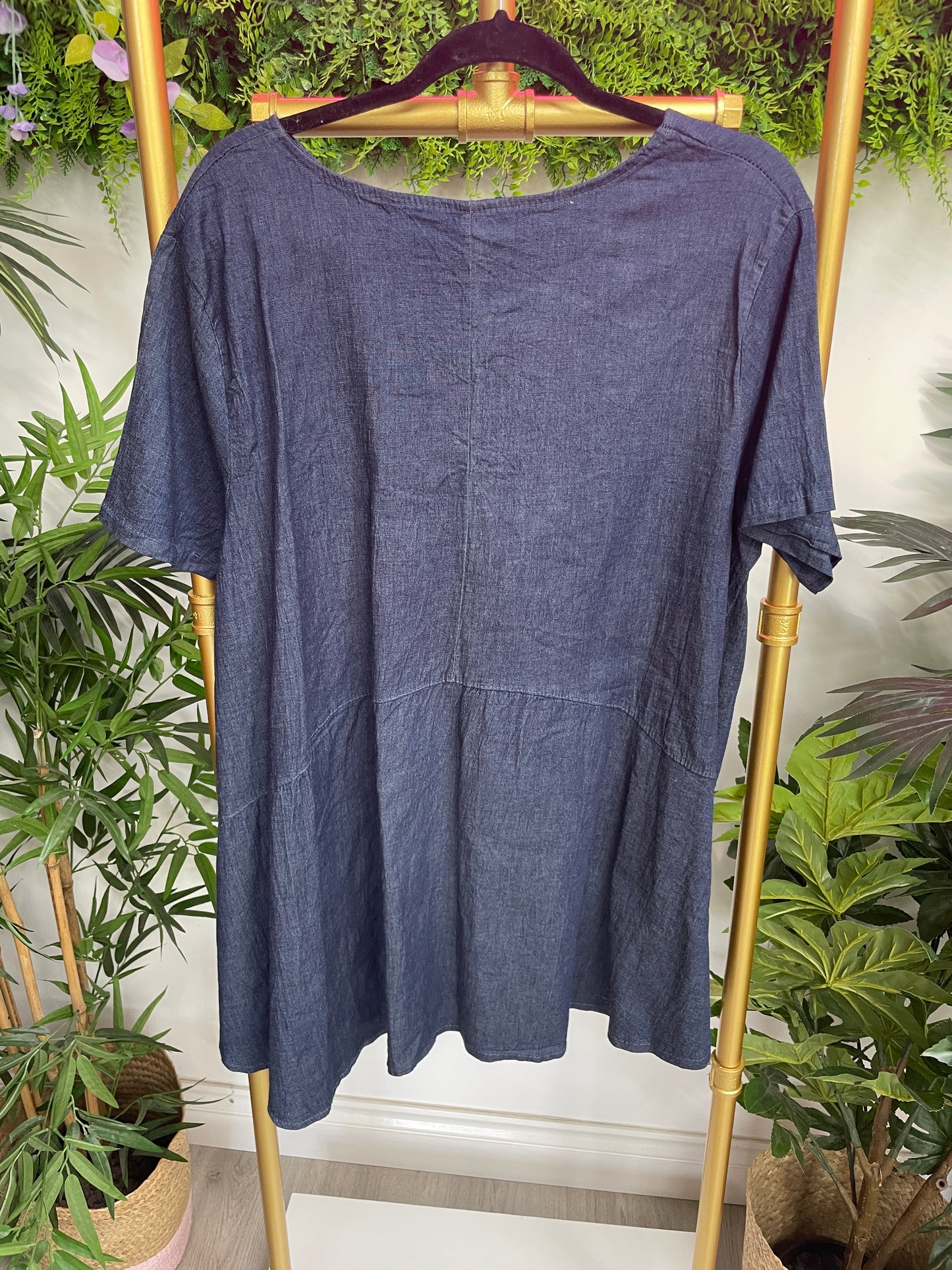 Denim Tunic Top