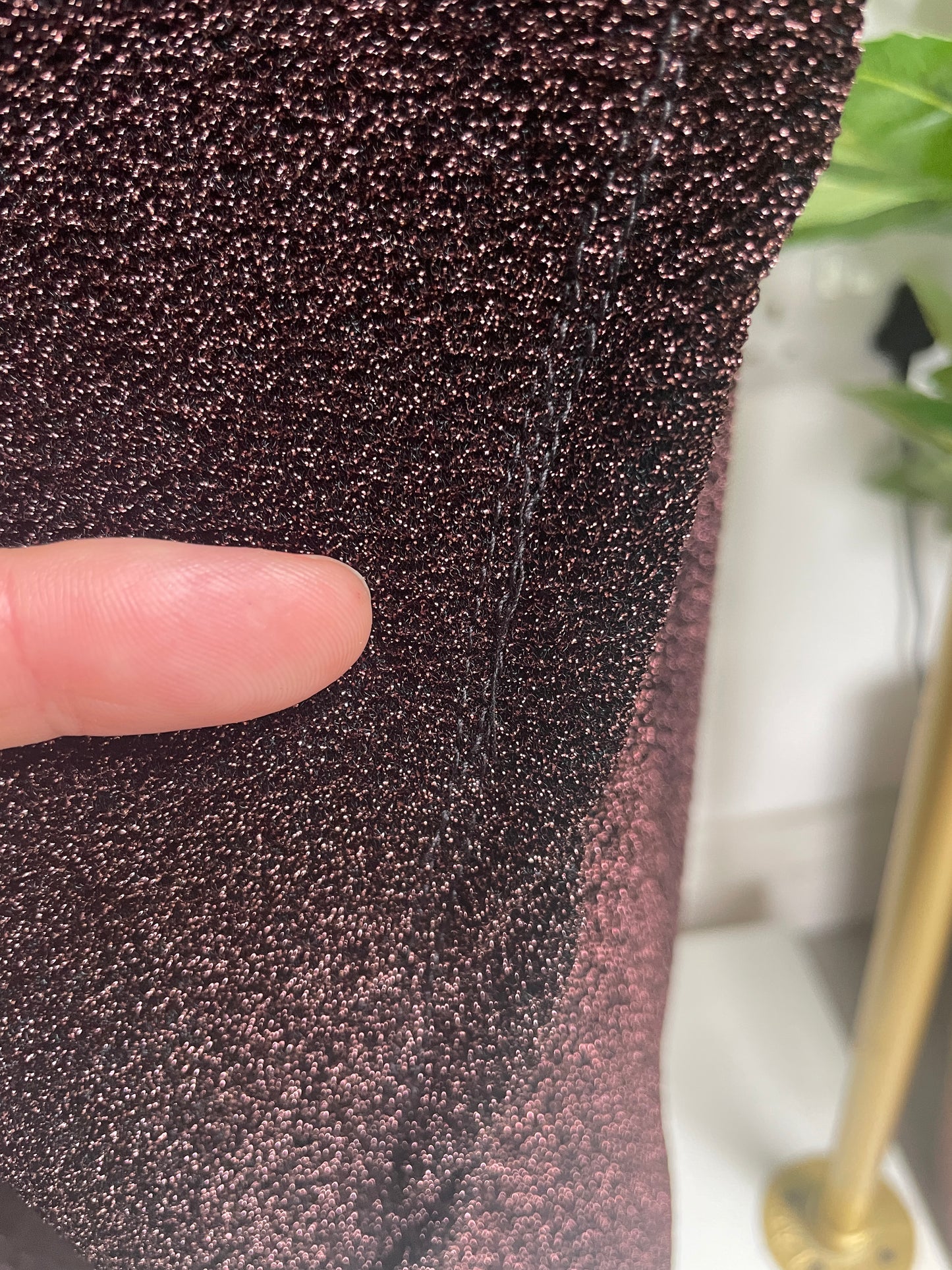 Alba Glitter Maxi Dress - Chocolate - Faulty