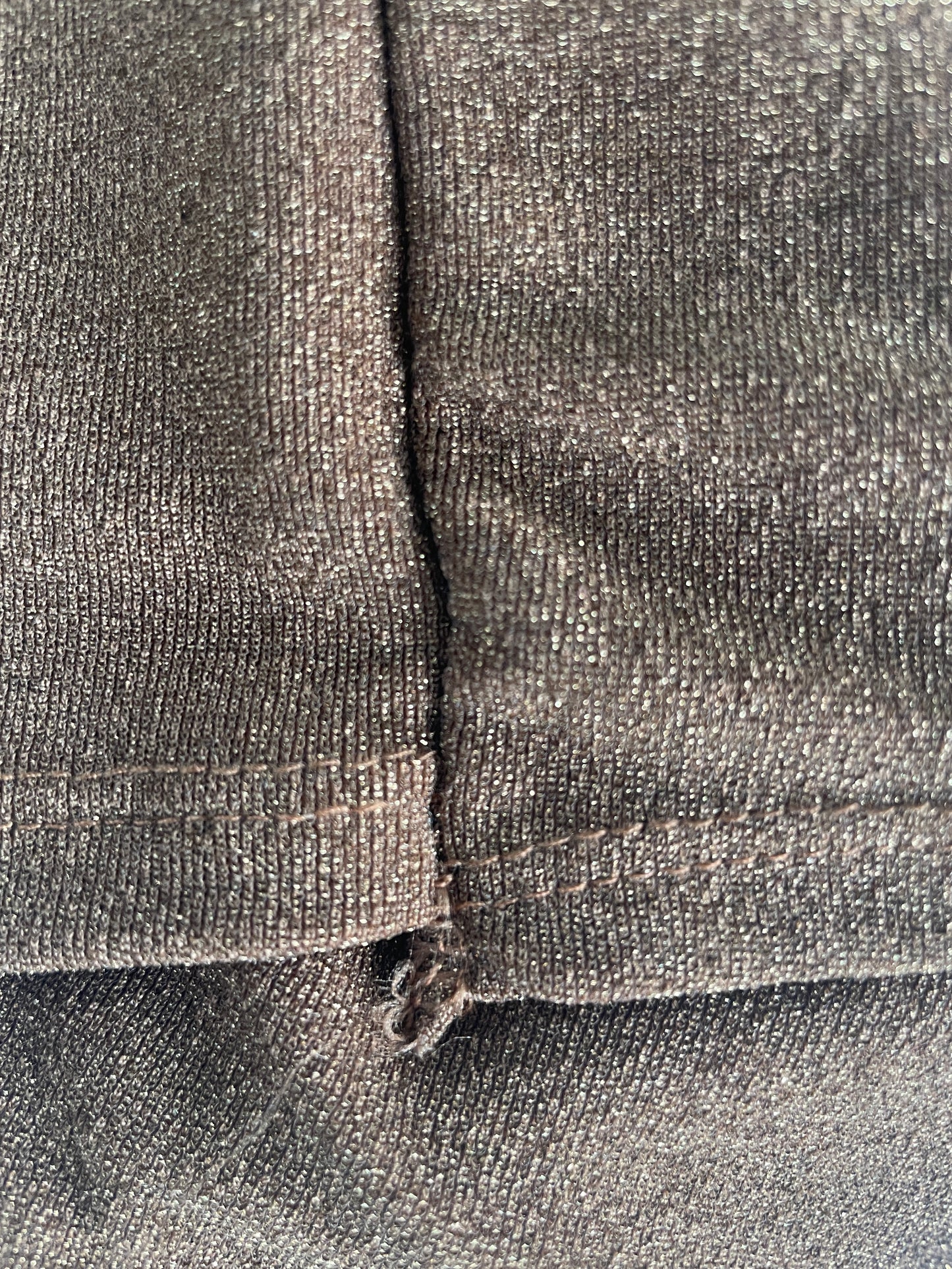 Seren Wide Leg Glitter Trousers - Tan - Faulty