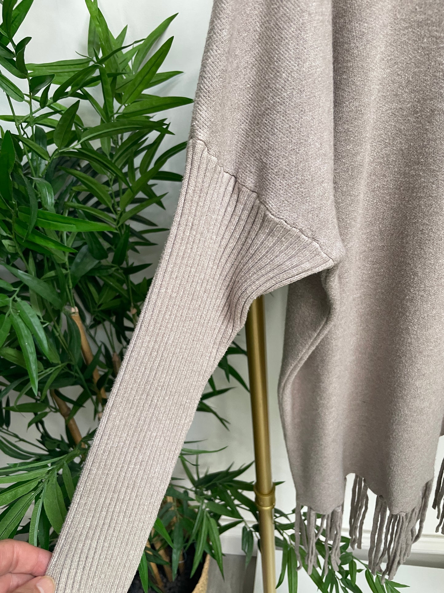 Fringed Knitted Jumper