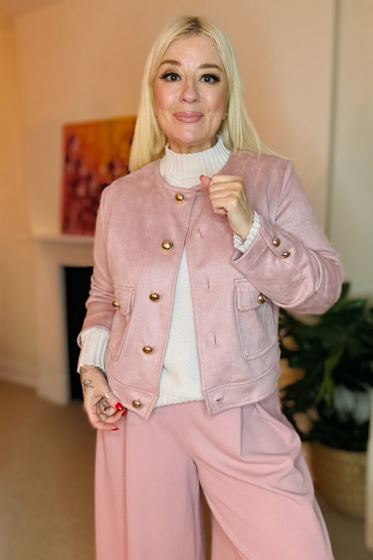 Anna Faux Suede Jacket - Faulty
