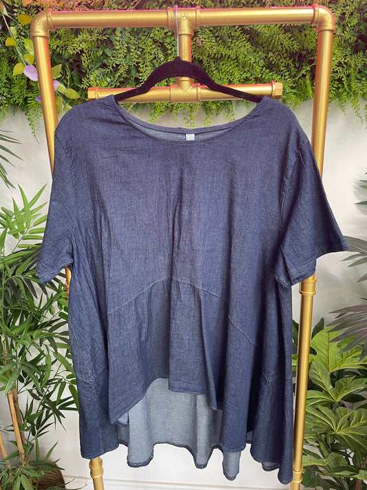 Denim Tunic Top
