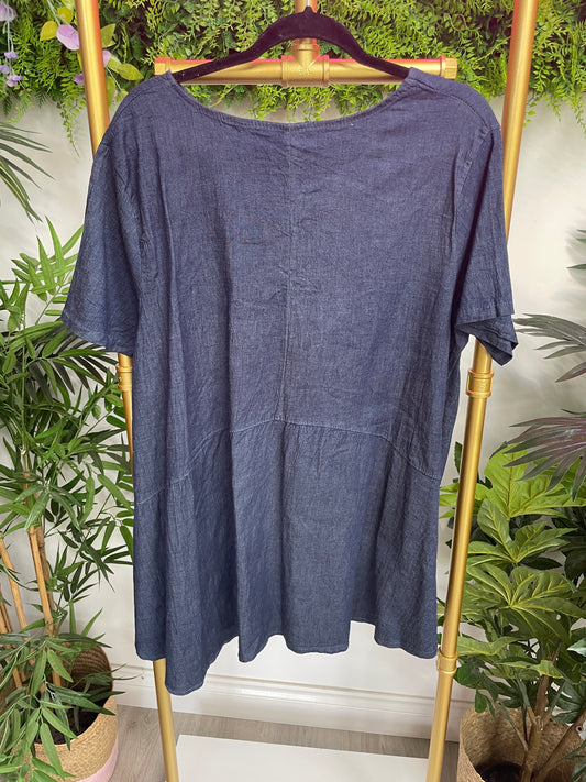 Denim Tunic Top