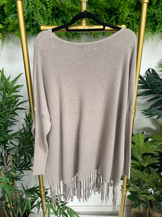 Fringed Knitted Jumper